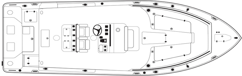 Sea Hunt 30 Gamefish floor plan