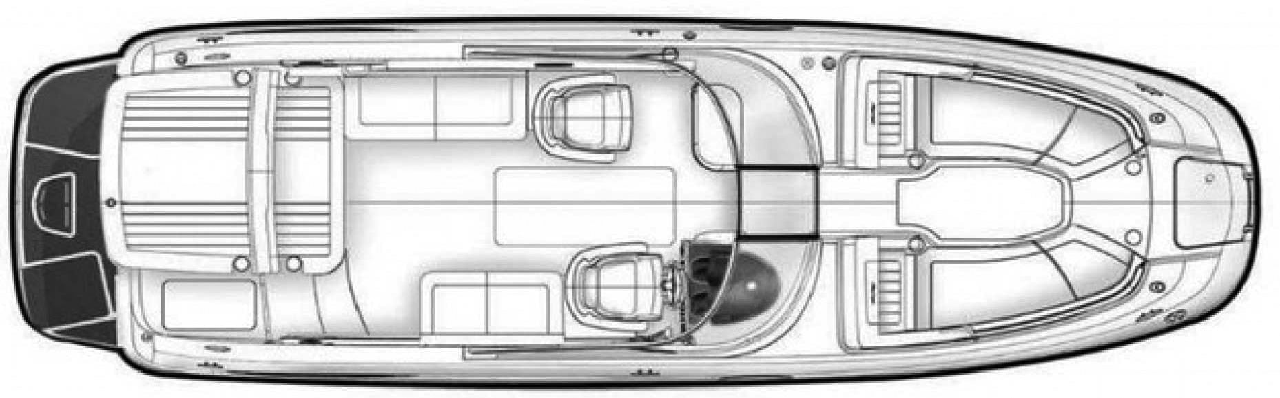 Sea Ray Yachts 280 Sundeck floor plan