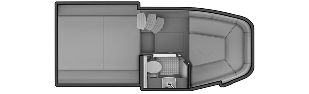 Sea Ray Yachts 400 SLX Outboard floor plan