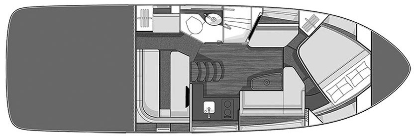 Sea Ray Yachts 350 Sundancer Coupe floor plan