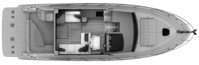 Sea Ray Yachts 400 Fly floor plan