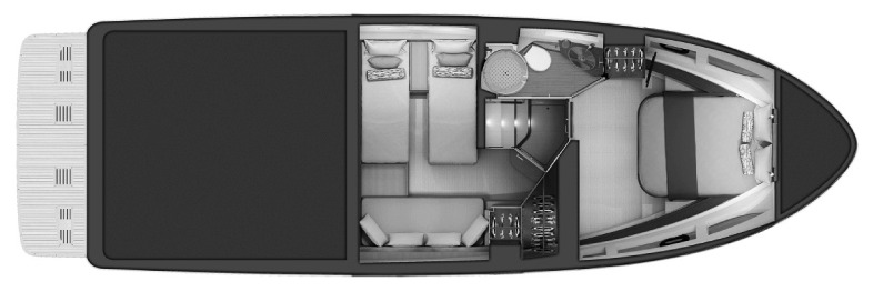 Sea Ray Yachts 400 Fly floor plan