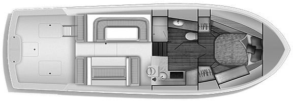 Viking Yachts 37 Billfish floor plan