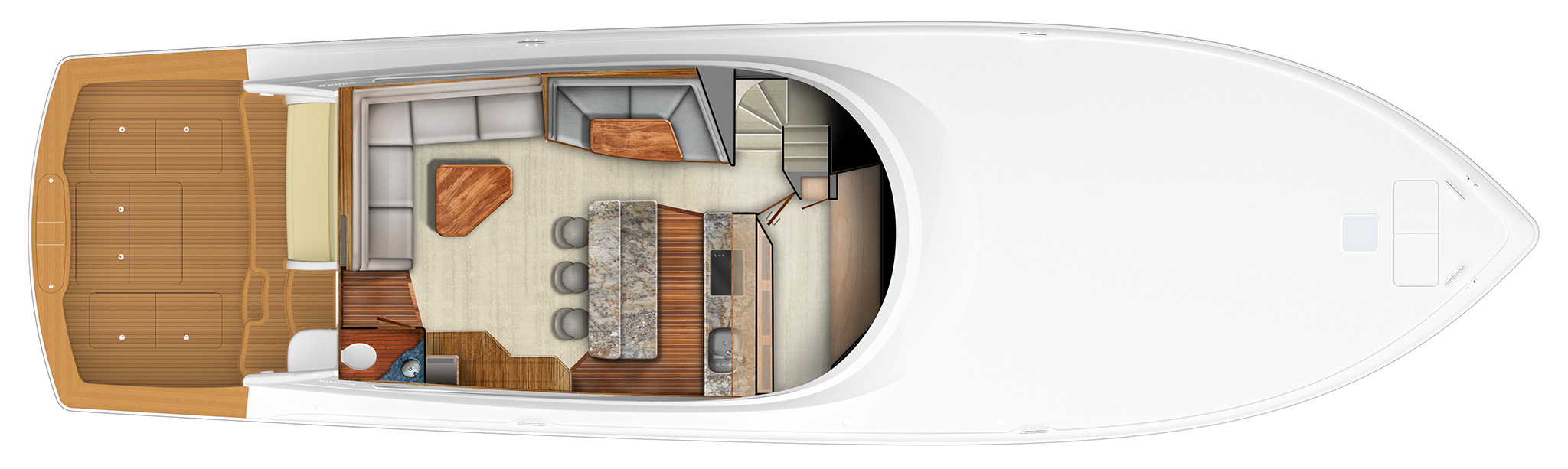 Viking Yachts 68 Convertible floor plan