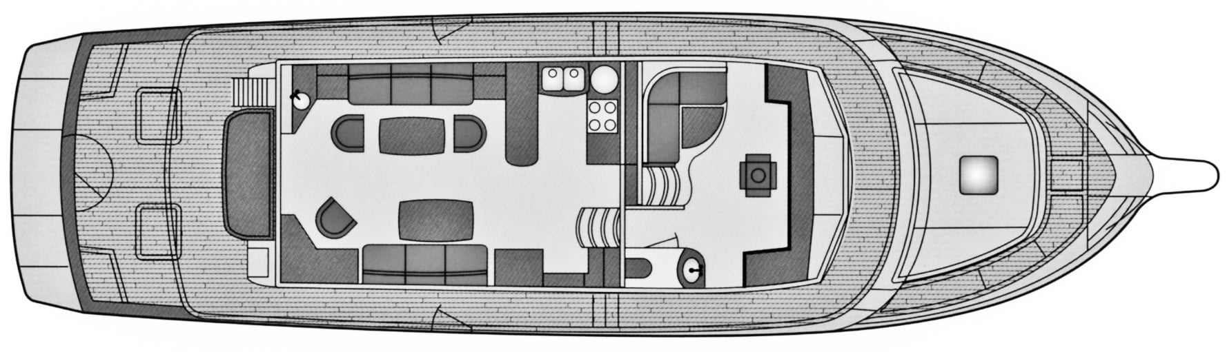 Fleming Yachts 65 floor plan