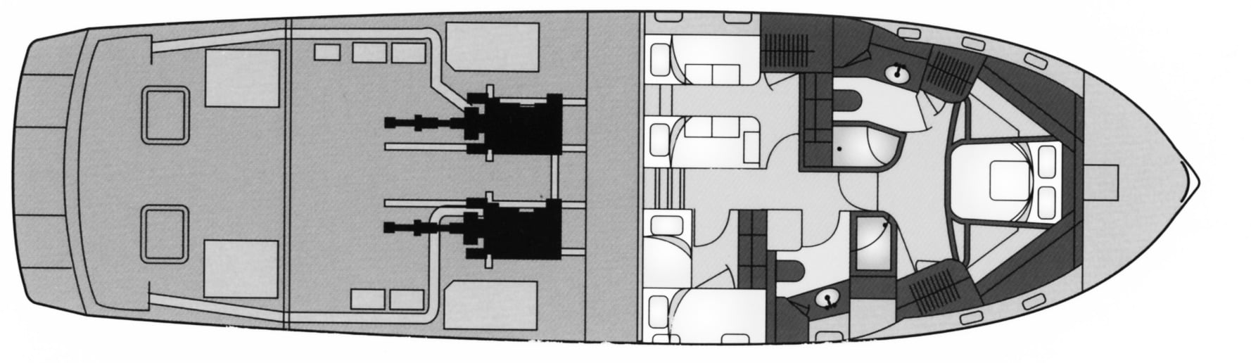Fleming Yachts 65 floor plan