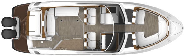 Four Winns Horizon 350 OB floor plan