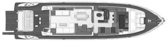 Ferretti Yachts 800 floor plan