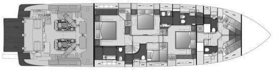 Ferretti Yachts 800 floor plan