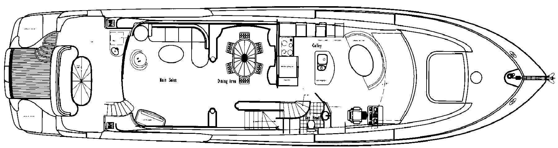 Lazzara Yachts 80 E floor plan