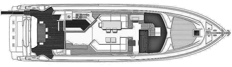 Ferretti Yachts 690 floor plan