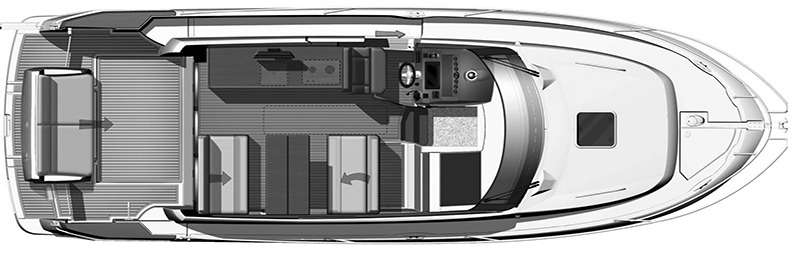 Jeanneau NC 9 floor plan