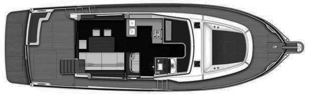 Beneteau Swift Trawler 44 floor plan