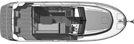 Beneteau Swift Trawler 30 floor plan