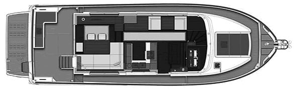 Beneteau Swift Trawler 50 floor plan