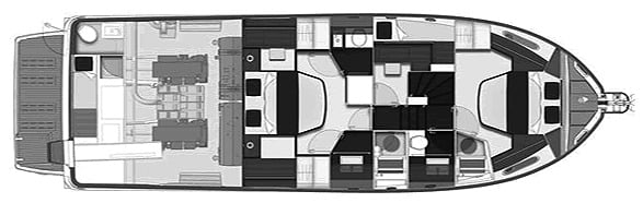 Beneteau Swift Trawler 50 floor plan