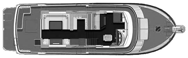 Beneteau Swift Trawler 52 floor plan