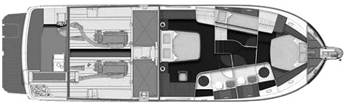 Beneteau Swift Trawler 52 floor plan