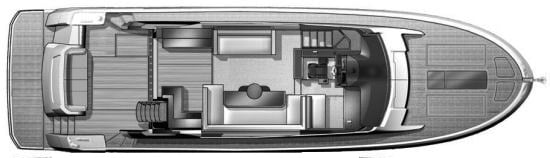 Beneteau Monte Carlo 6 floor plan
