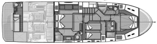 Beneteau Monte Carlo 6 floor plan