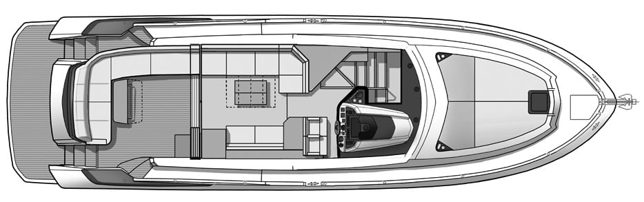 Beneteau Gran Turismo 50 floor plan