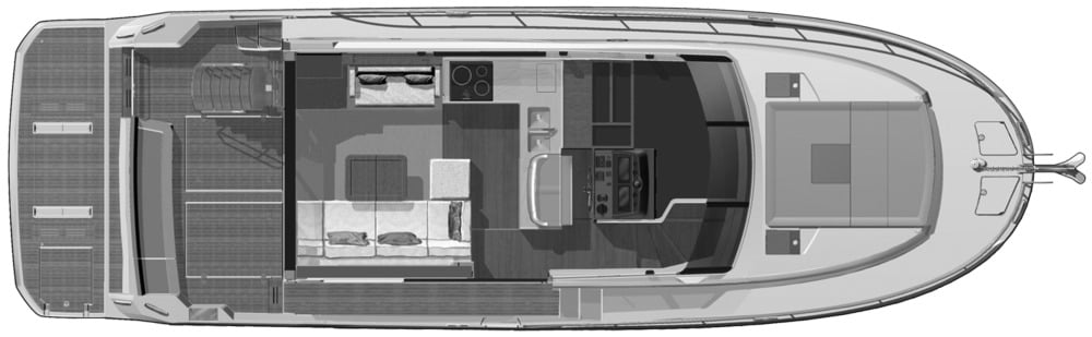 Beneteau Swift Trawler 47 floor plan