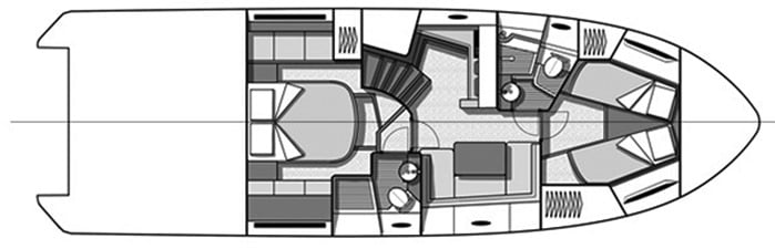Beneteau Gran Turismo 46 floor plan