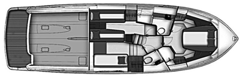 Azimut Yachts Magellano 43 floor plan
