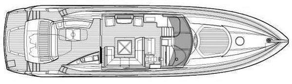 Sunseeker Yachts Predator 72 floor plan