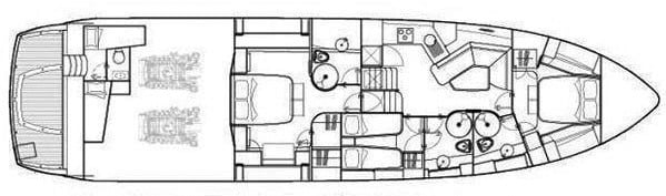 Sunseeker Yachts Predator 72 floor plan