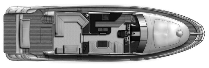 Azimut Yachts 58 Flybridge floor plan