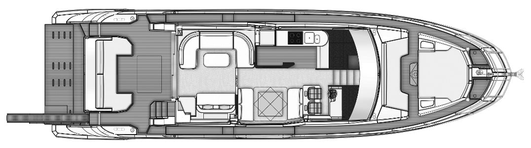 Azimut Yachts 60 Flybridge floor plan