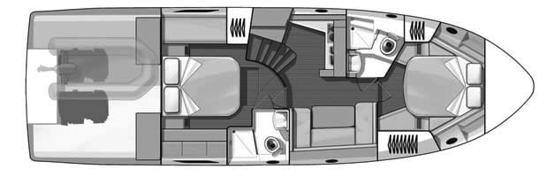 Beneteau Gran Turismo 44 floor plan
