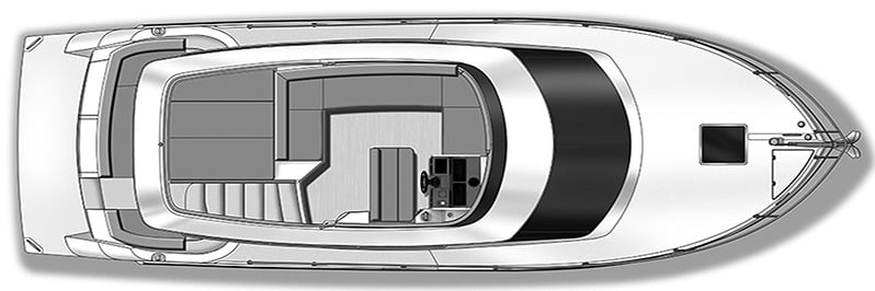 Carver Yachts C36 Command Bridge floor plan