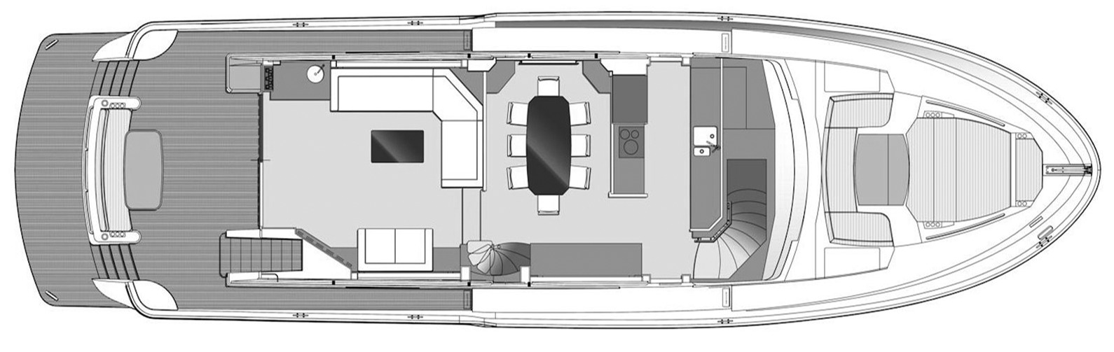 Horizon Yachts V72 floor plan