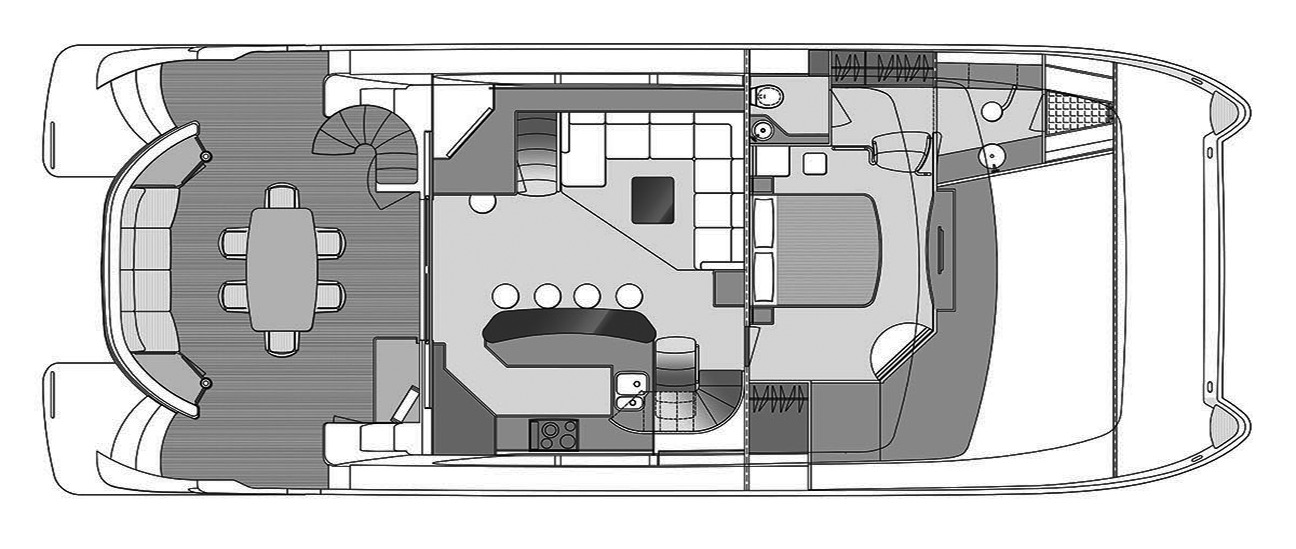 Horizon Yachts PC60 floor plan