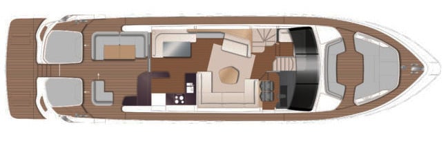 Princess Yachts V78 floor plan