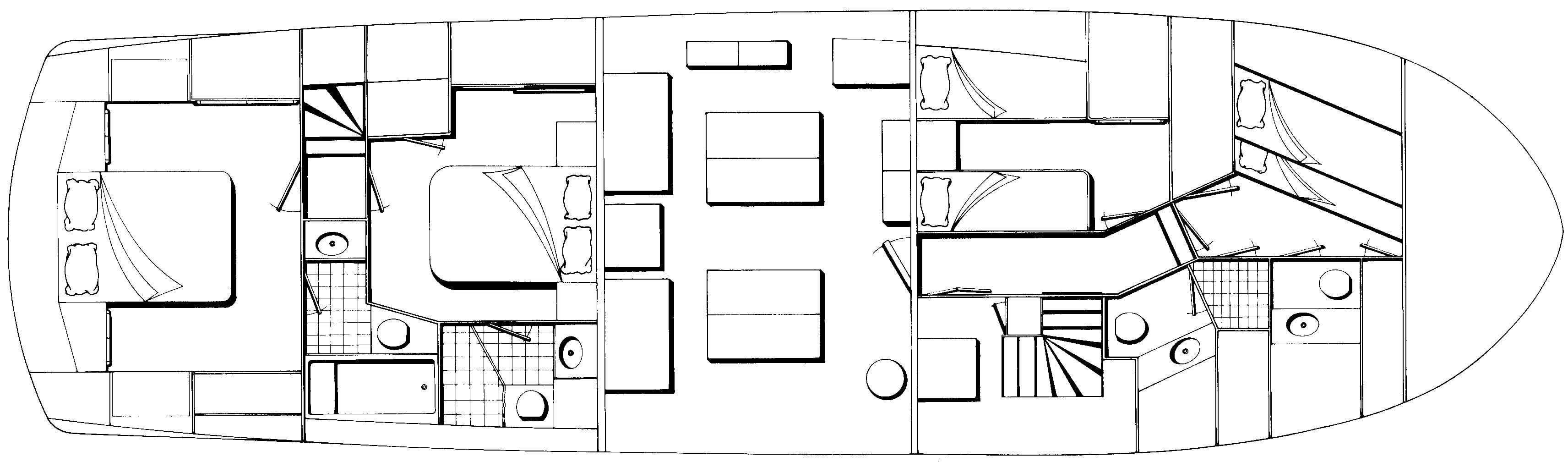 Lien Hwa 60 Motor Yacht floor plan
