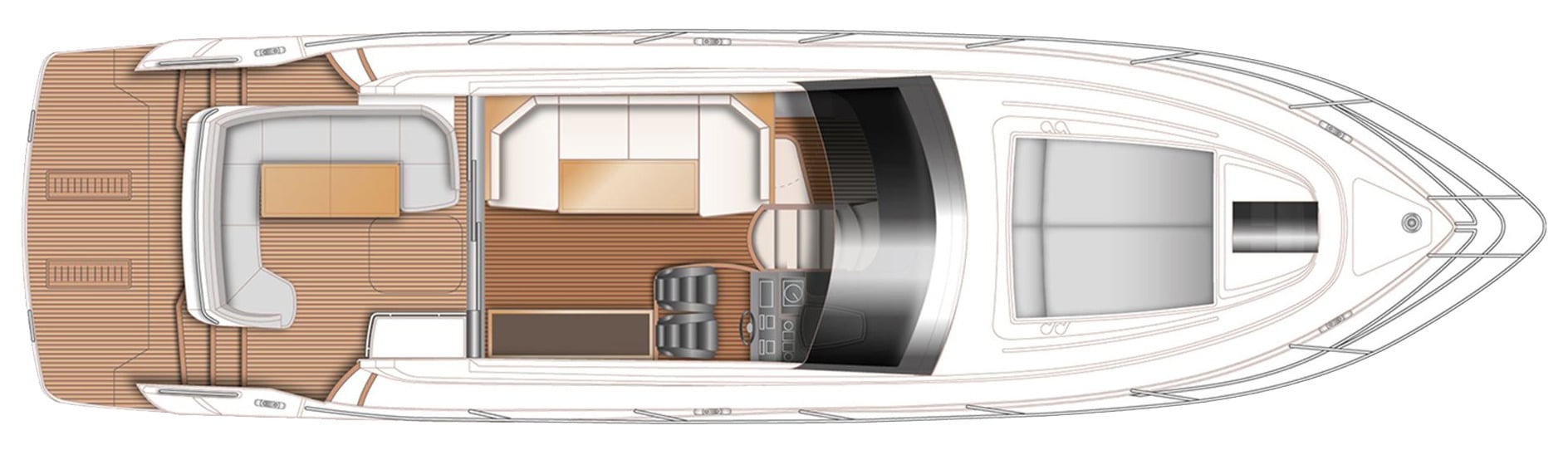 Princess Yachts V50 floor plan