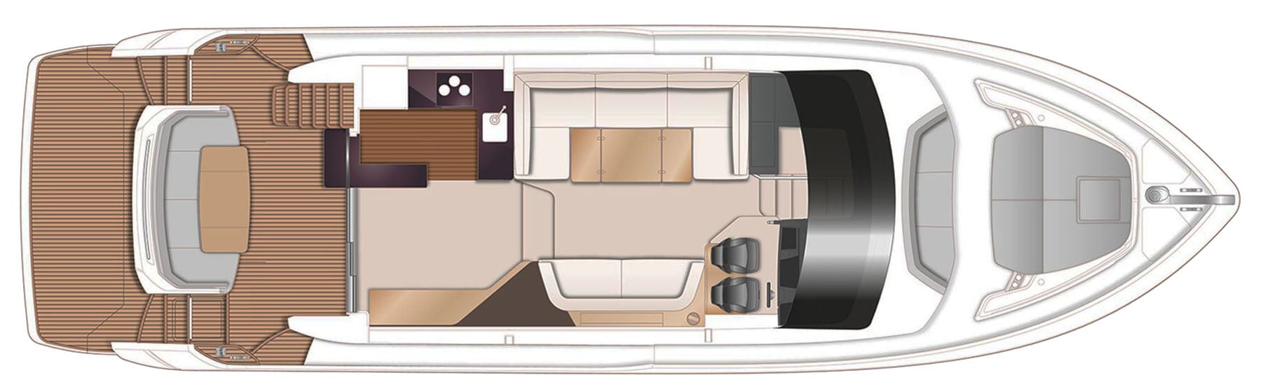 Princess Yachts F55 floor plan