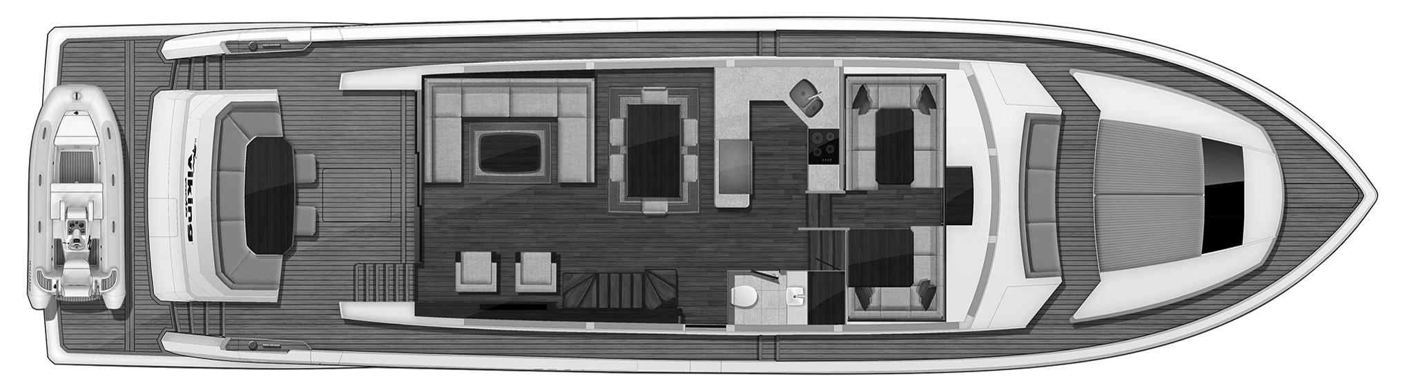 Viking Yachts 75 Motor Yacht floor plan