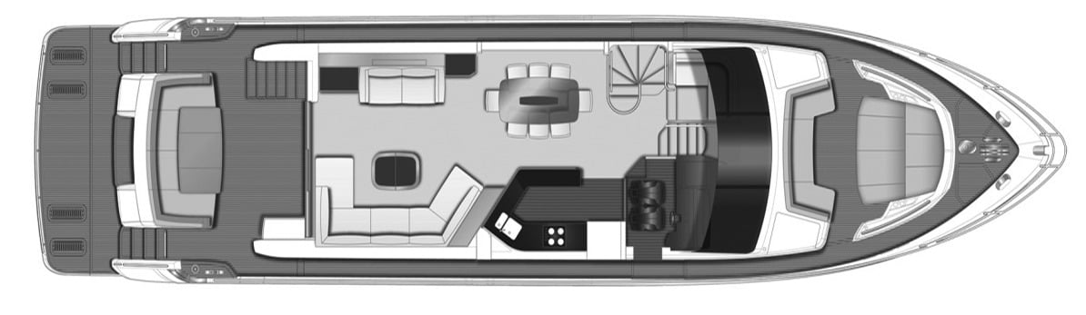 Princess Yachts 75 Motor Yacht floor plan
