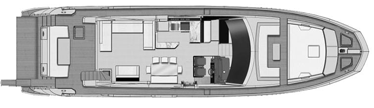 Azimut Yachts 72 Flybridge floor plan