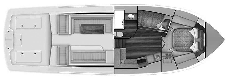 Viking Yachts 46 Billfish floor plan