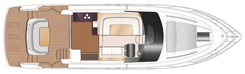 Princess Yachts F50 floor plan