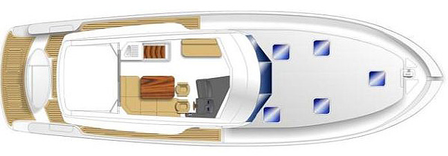 Maritimo M48 floor plan