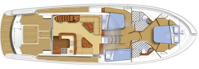 Maritimo M48 floor plan