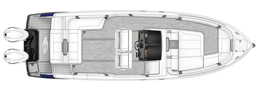 Chaparral 300 OSX floor plan