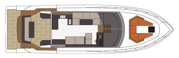 Cruisers Yachts 54 Cantius floor plan