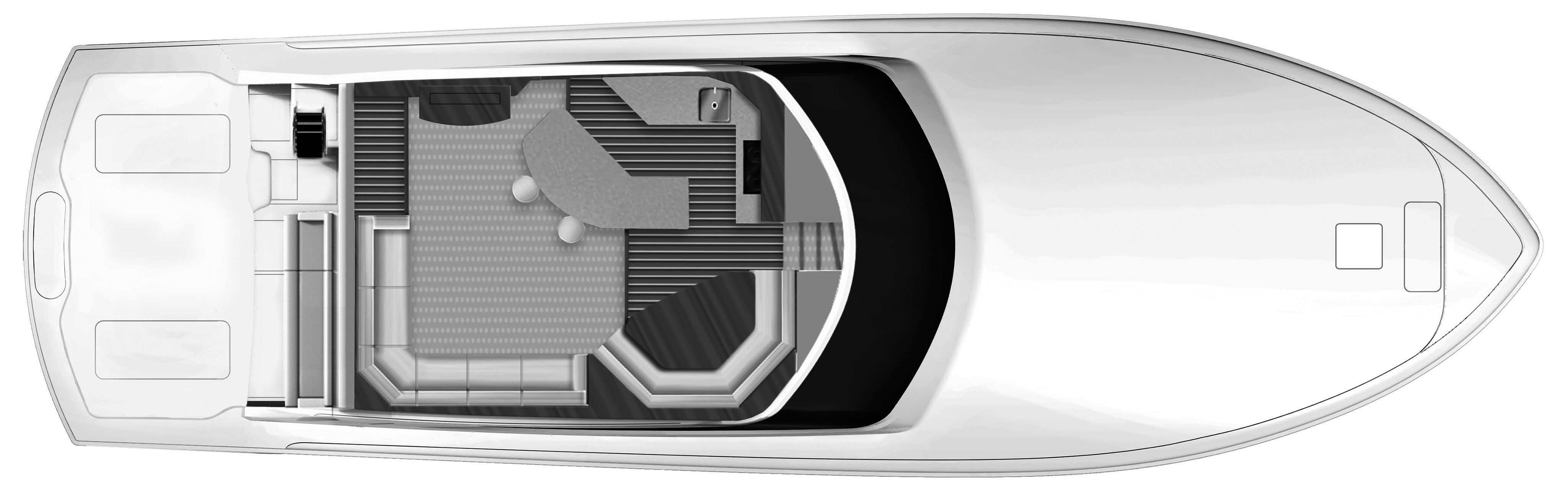Hatteras Yachts GT45 Express floor plan